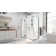 Unidoor-X 48 in. W x 34 3/8 in. D x 72 in. H Frameless Hinged Shower Enclosure