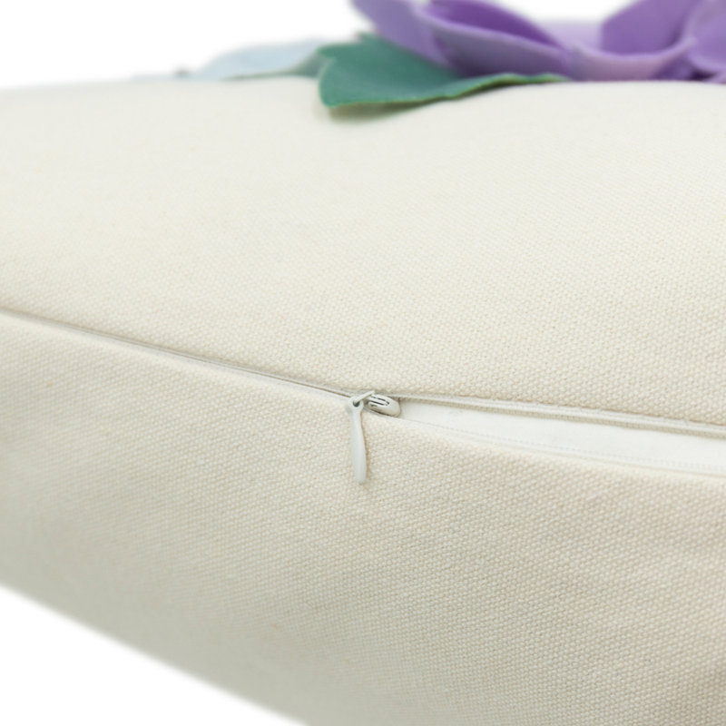 Housse de coussin  3D Flower, Mauve