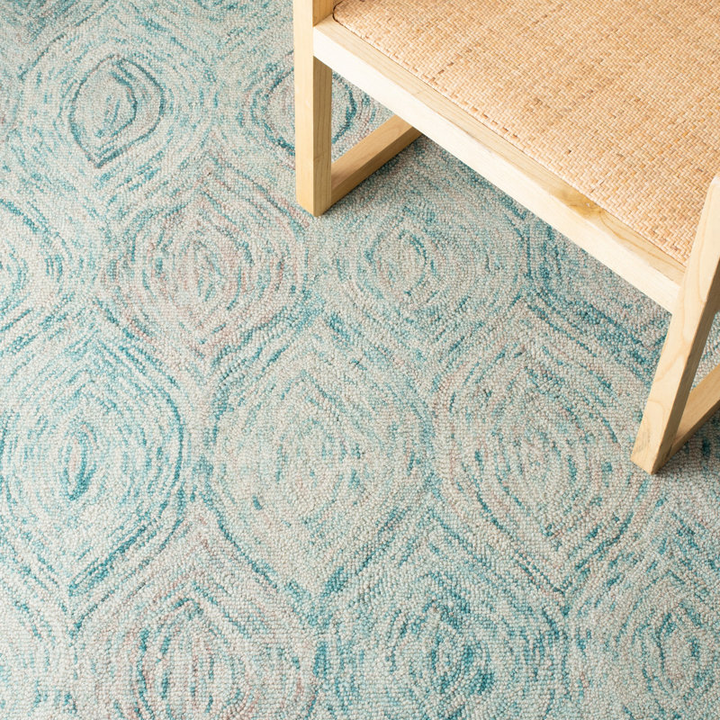Kline Ikat Hand Tufted Wool Ikat Rug, Runner 2'3" x 6'