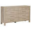 Commode 9 tiroirs Modern Farmhouse avec rangement pour bijoux en feutre
