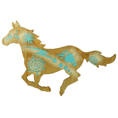 Plaque de cheval peinte