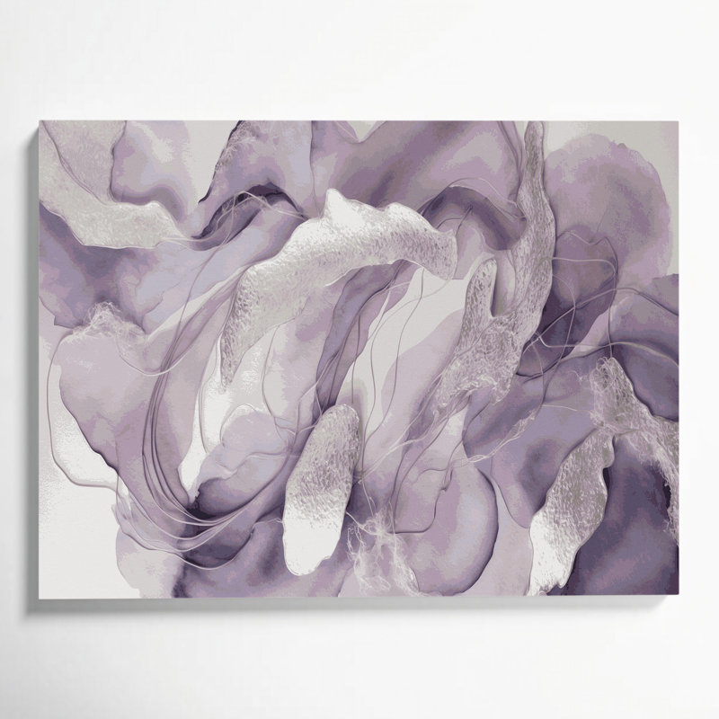 Aquarelle abstraite, art mural sur toile beige, H 11 po x l 14 po
