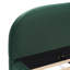 Lit moelleux en velours vert foncé: texture luxueuse légère, ajoutant une atmosphère haut de gamme à la chambre à coucher, très grand lit-1650815011
