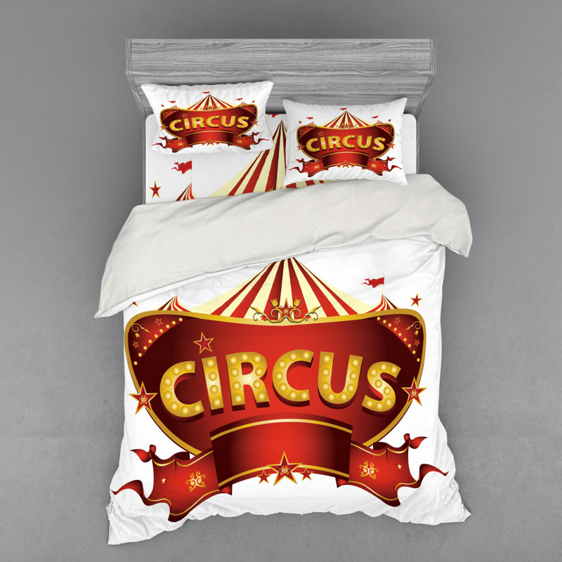 Circus Polyester Duvet Cover, Queen Duvet Cover + 3 Additional Pieces