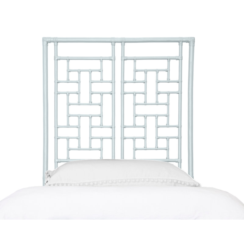 Ohana Rattan Open-Frame Headboard, Twin, Light Blue