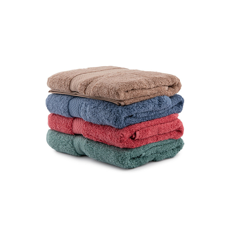 Luxurious Hand Towel Set (4 Pieces), 100% Cotton, 19.7 x 39.4 inches | 500 GSM for Ultimate Absorbency | Machine Washable, Perfect Gift in Elegant Box