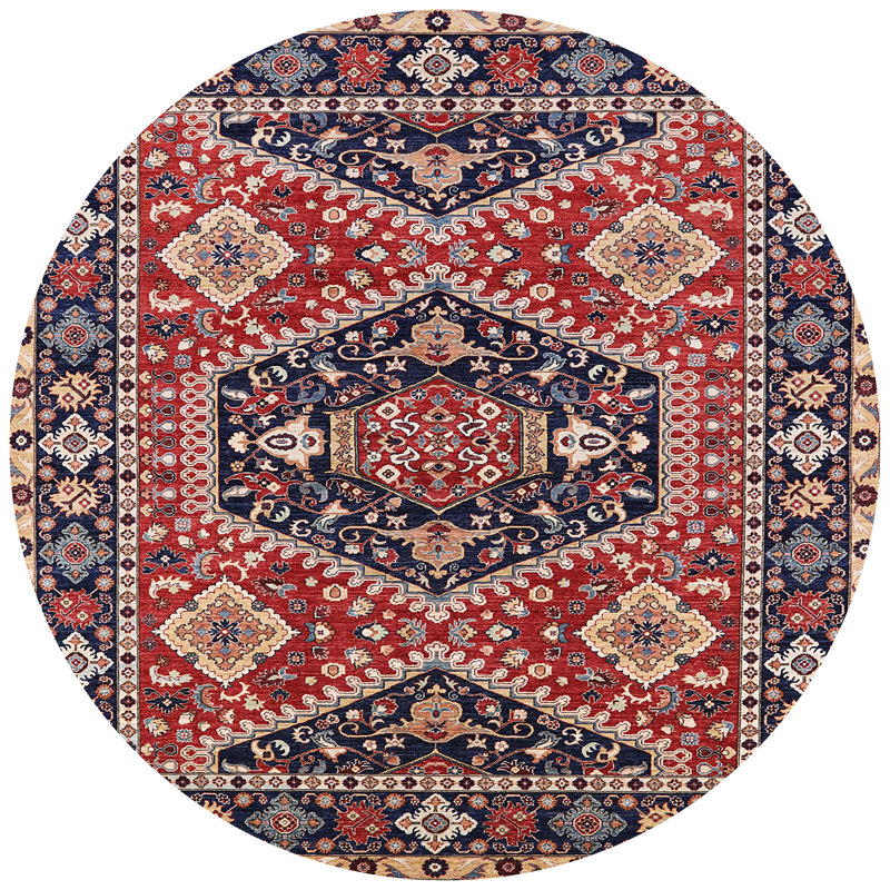 Oriental Indoor Rug, Round 5'