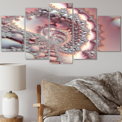 Clarisha - Fractals Wall Art Print - 5 panneaux