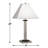 Square Post Metal USB Table Lamp