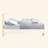 White High Gloss Finish EK Bed