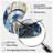 Gold Constructing Blue Realms I - Boom Shape Blue Wall Clock - Unique Shape-105567058