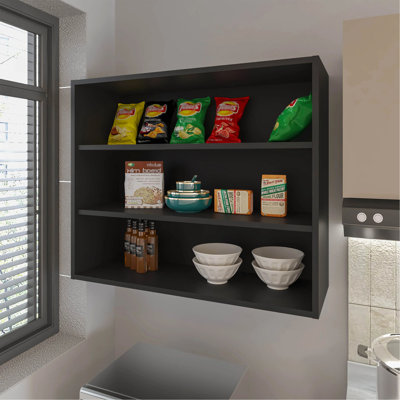 Wall Cabinet With Open Storage