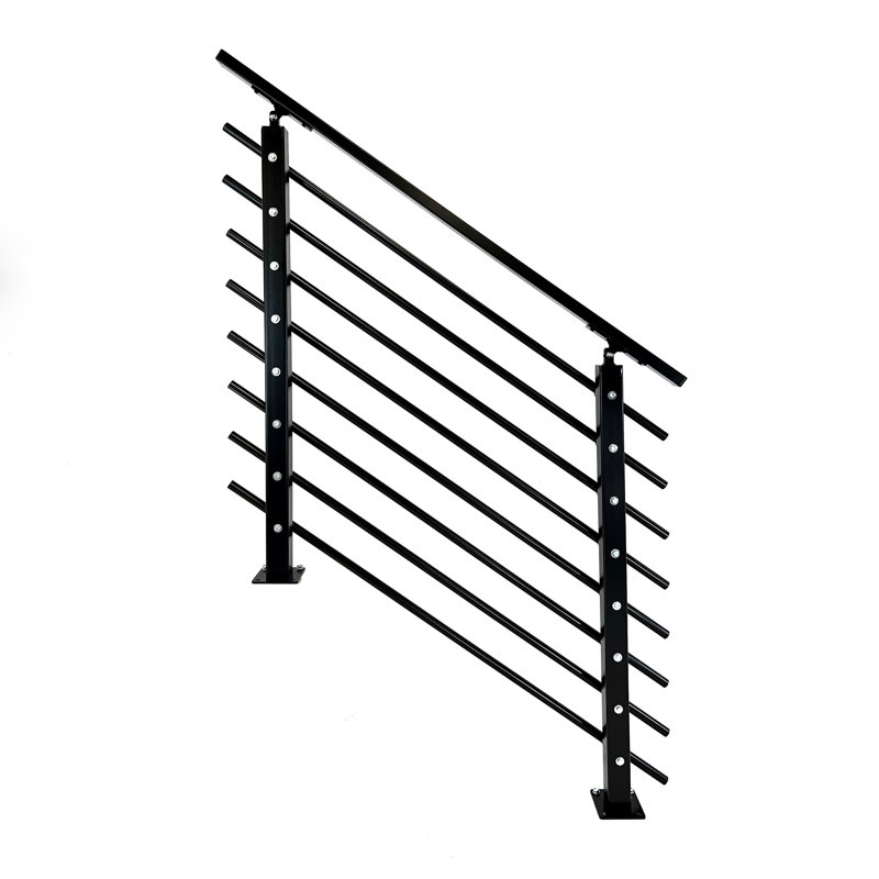 Adjustable Black Stainless Steel Stair Railing System