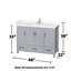 Sheffield 48" No Mirror Bathroom Vanity Set-59388339-59388340