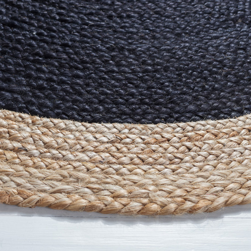 Galbin Natural Fiber Hand Woven Jute Rug, Round 5'