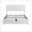 Grand lit plateforme tapissier avec rangement hydraulique, alliant confort et élégance moderne pour une chambre sans encombrement.-269944769-269944768