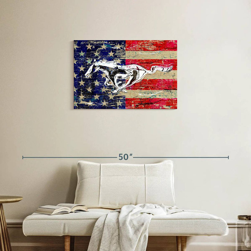 Drapeau Bores Old Ford, H 20 po x l 30 po