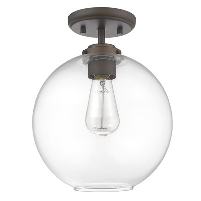 Donora Glass Semi Flush Mount