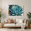 «Southwestern Plants Agave Plant 151», art mural en métal bleu-1275255106