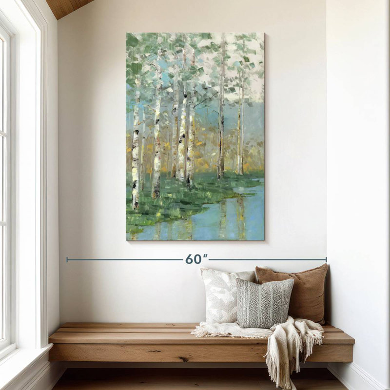 Harnek Birch Reflections I, 48" H x 32" W