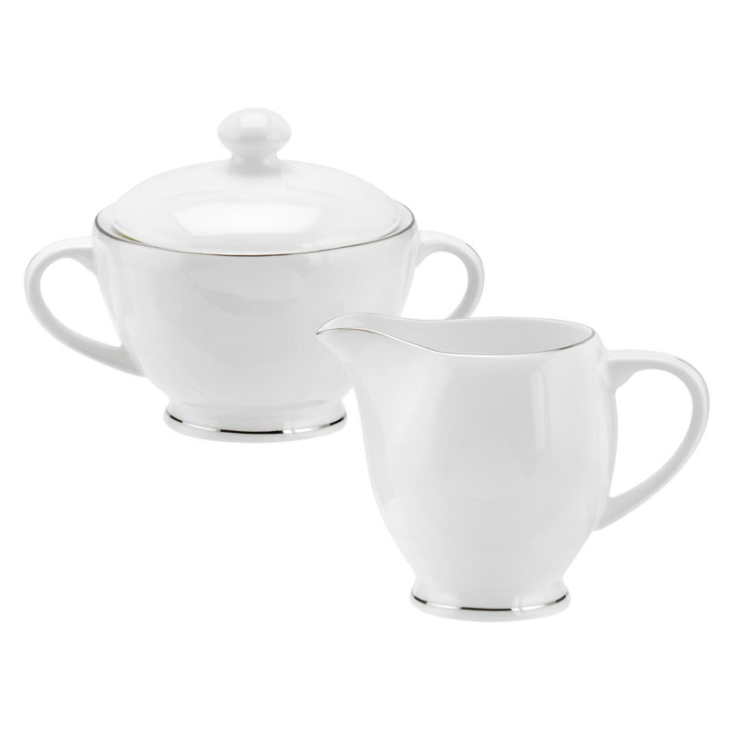 Royal Worcester, Serendipity Platinum - Sugar Bowl and Cream Jug Set
