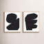 Study in Black. Set of 2 by Michael Kempen - 2 Piece Single Picture Frame Print Set-1587339168-1587339175