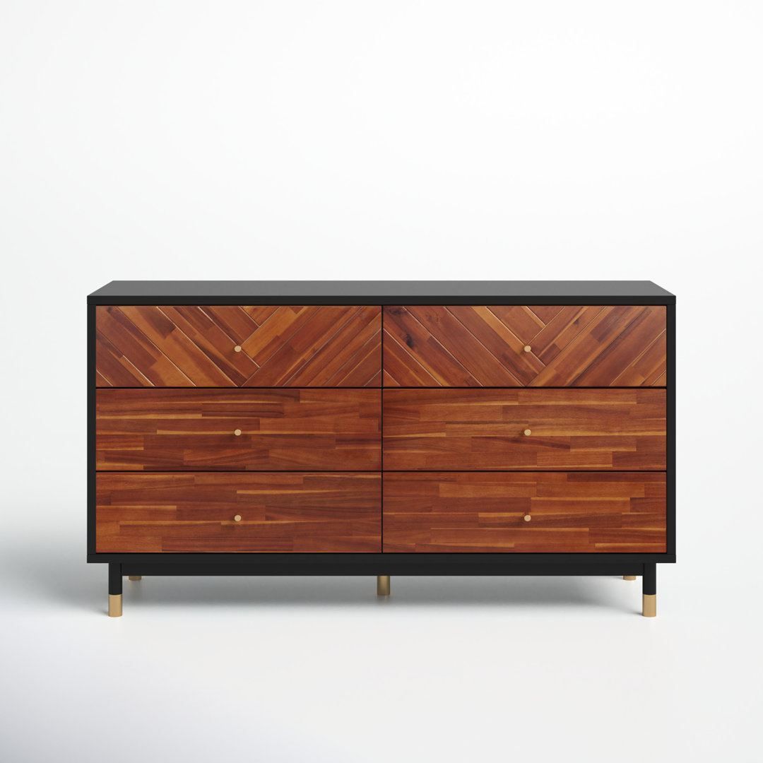 Tigner 55.13'' W 6 - Drawer Dresser George Oliver