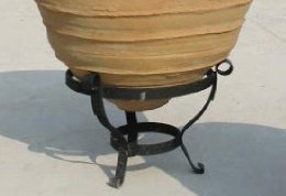 The Mediterranean Collection Metal Weather Resistant Plant Stand