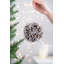Ensemble de 4 boules de glace glacées, décorations d'hiver scintillantes, arbre de Noël à suspendre avec fil et ange-393460476-393460417