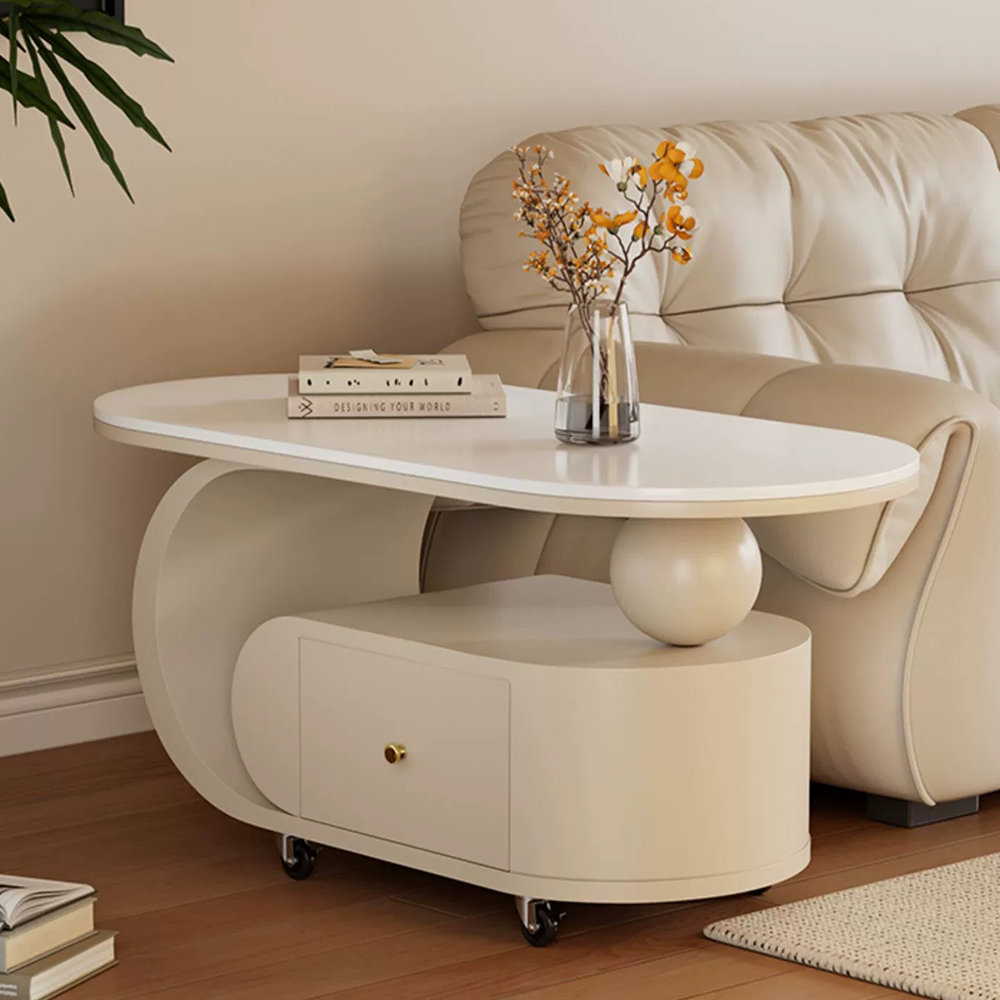 Bkoksety Movable creative simple rock plate tea table | Wayfair