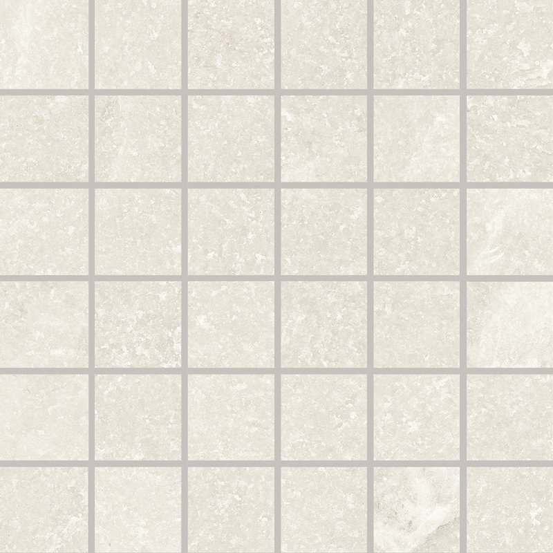 Himalayen Stone 2X2 mosaïque blanc mat, Blanc