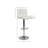 Swivel Faux Leather Adjustable Hydraulic Bar Stool, Set Of 2, Perfect For Modern And Comfortable Seating-13702320