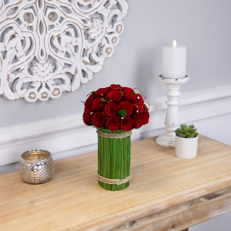 Bouquet de fleurs artificielles 11,5 po