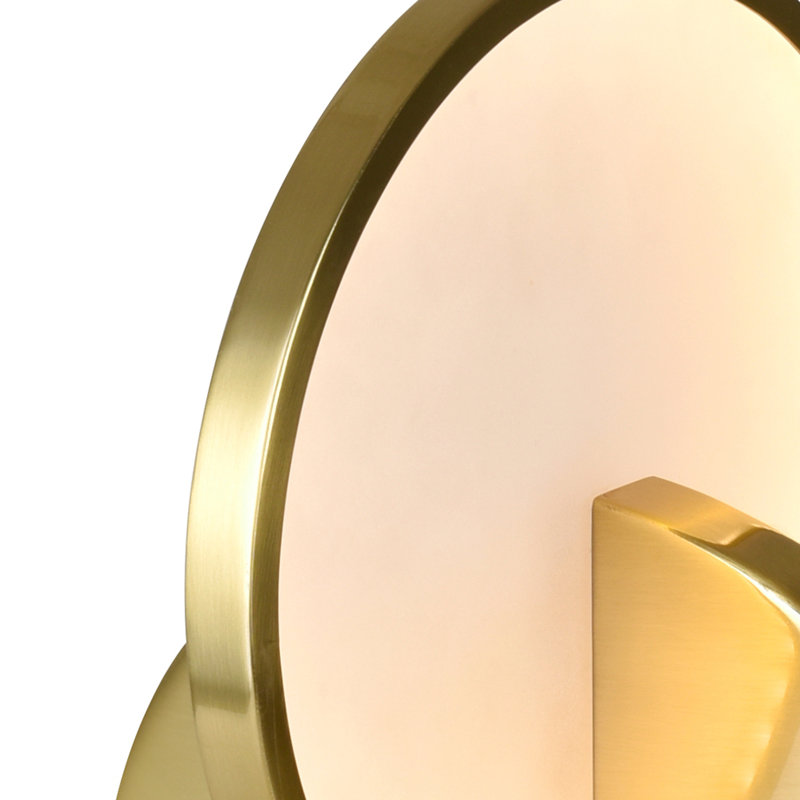 Lampe de table en laiton brossé 16 po Oloran
