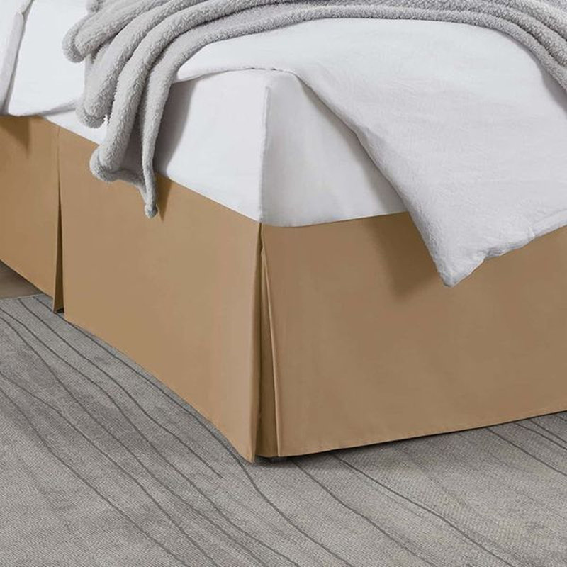 Luxury Pleated 14" Bed Skirt, Mocha, Full XL