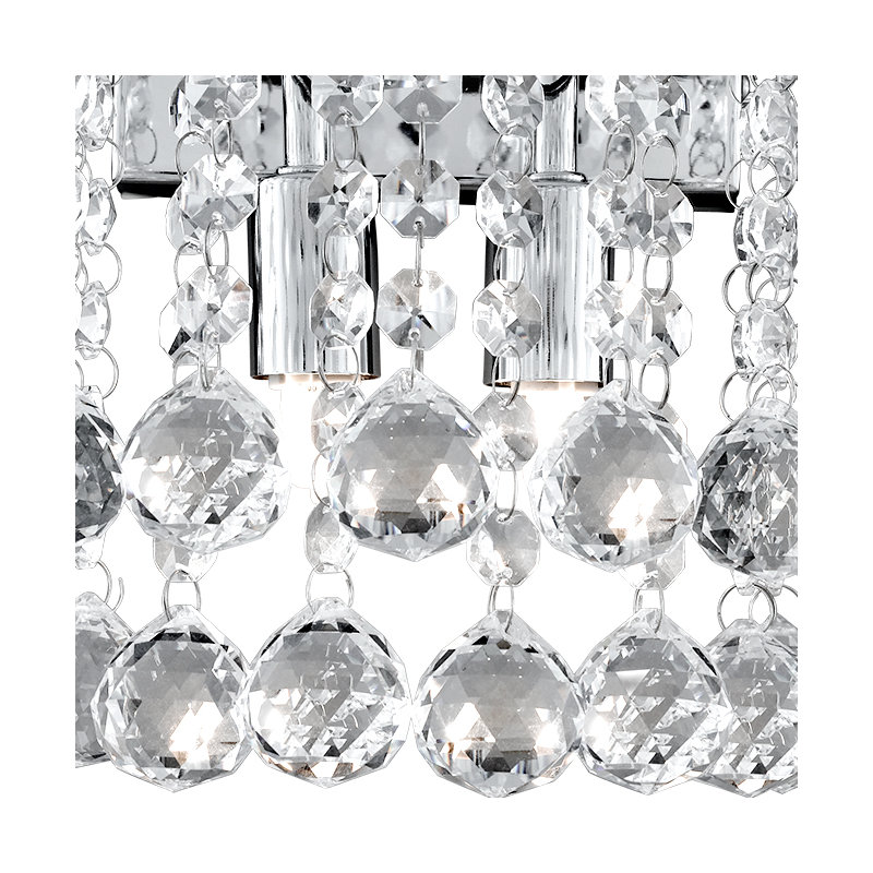 Axl Flush Mounted Sconce, Chrome