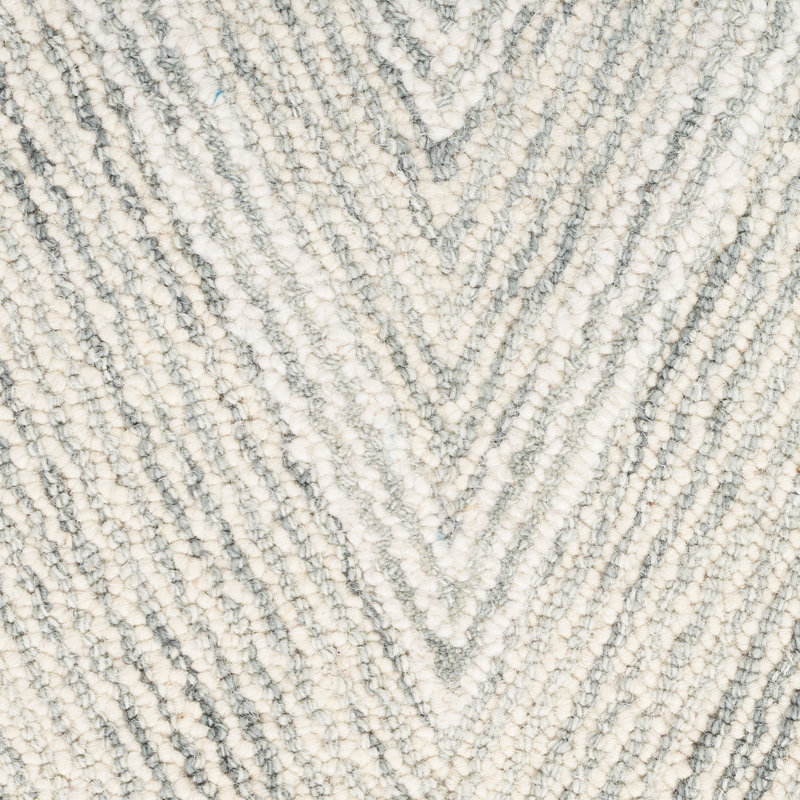 Kerron Wool Chevron Indoor Rug, Rectangle 3'9" x 5'9"