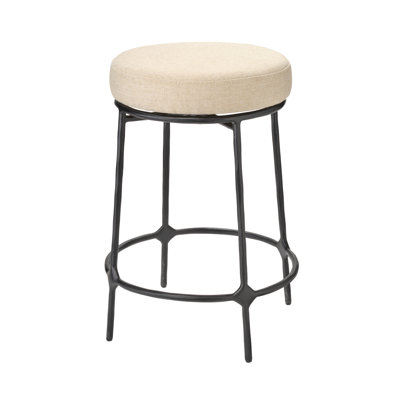 Asteria Iron Counter Stool, Black