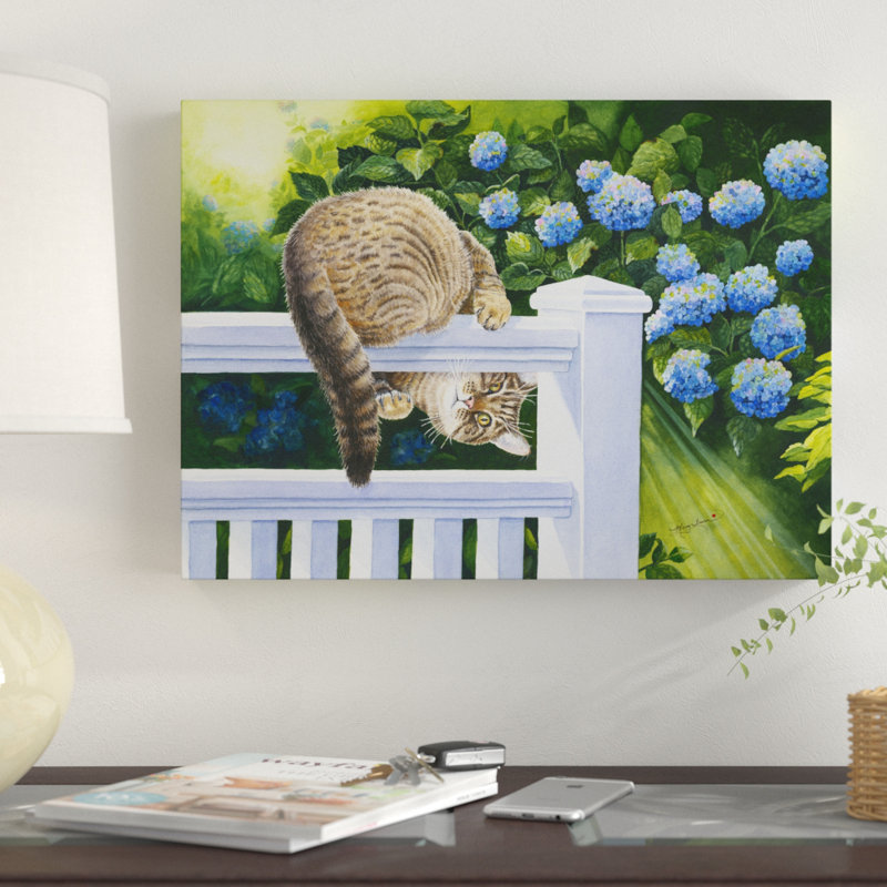 Peek A Boo Floral by Mary Irwin - Print on Canvas, 18" H x 24" W x 2" D