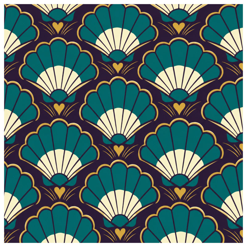 Édredon Art Deco, Queen