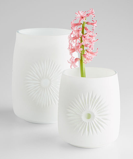 Vika Handmade Ceramic / Porcelain Table Vase, 9.25" H x 7" W x 7" D