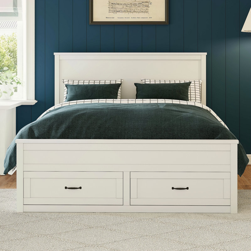 Latitude Run® Modern Queen Size Wood Storage Bed Frame With 6 Drawers ...