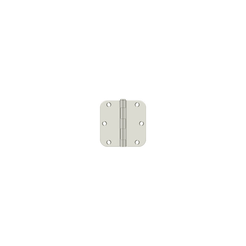 Steel Butt Bearing Hinge, Bright Nickel