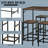 5-Piece Space-Saving Bar Table and Stools Set
