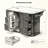 Rustic Rolling Kitchen Island with Drop Leaf, Power Outlet, and Ample Storage on 4 Wheels for Modern Kitchens-129110098