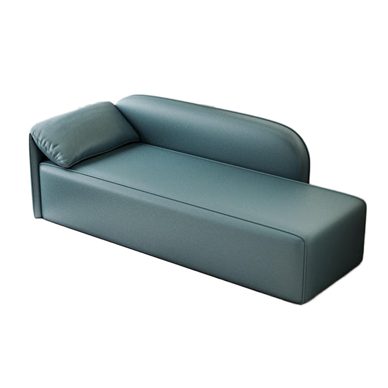 Méridiennes simples d'intérieur Room, Similicuir bleu / vert, Chaise longue à accoudoir gauche