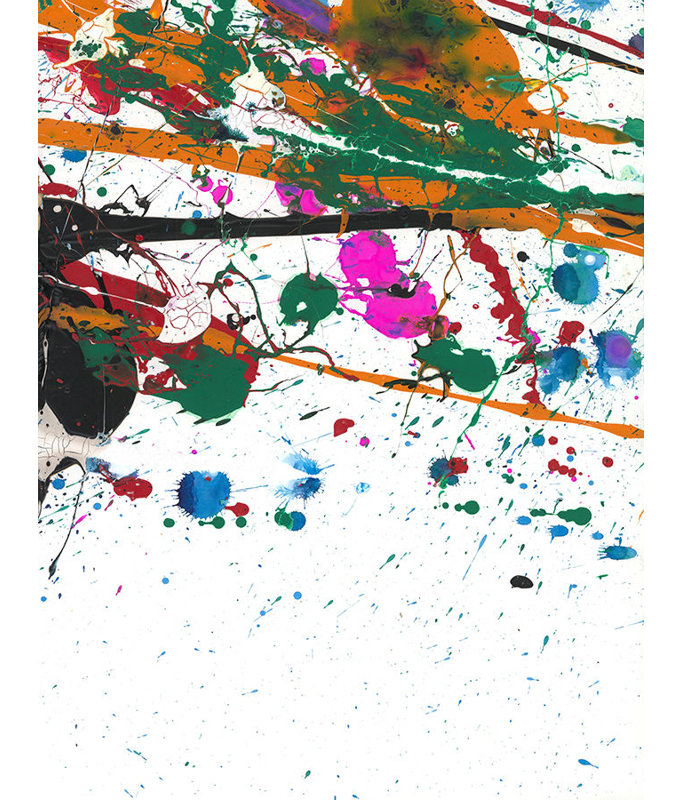 «Winding Colors VI» par Danielle Davis - Art mural encadré, Couche de verre