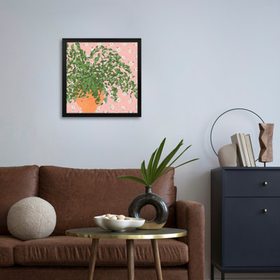 Moody Leaves and Daisies - reproduction d'art mural - affiche de galerie