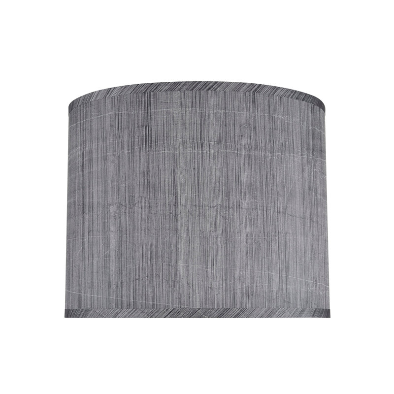 Synthetic Fabric Drum Lamp Shade, 11" H x 14" W x 14" D