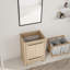 Base de meuble-lavabo simple 24 po seulement, base sans plateau en chêne dune